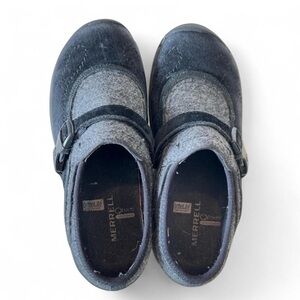 Merrell Orthopedic Comfortable Black and Gray Slip on Shoes Size 6